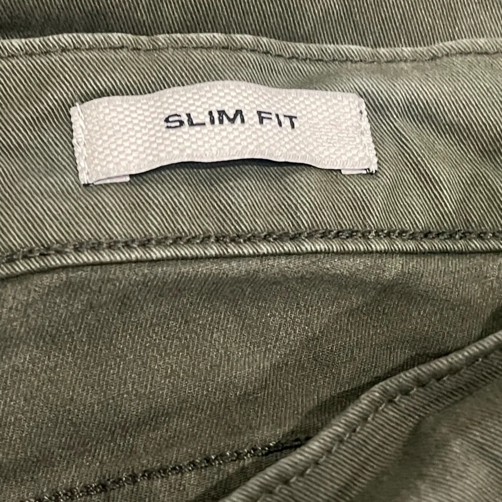 Flint and Tinder Men 36x32 Olive Green Slim Fit Trousers